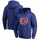 Calgary Flames Blue All Stitched Pullover Hoodie,baseball caps,new era cap wholesale,wholesale hats